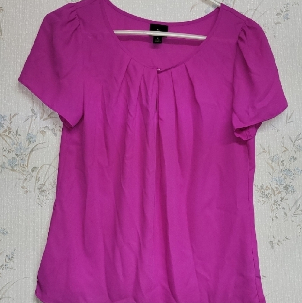 Women's Worthington Blouse NWOT Size S Fushcia